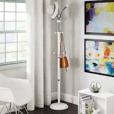 Tiano Solid Wood Freestanding 18 - Hook Coat Rack