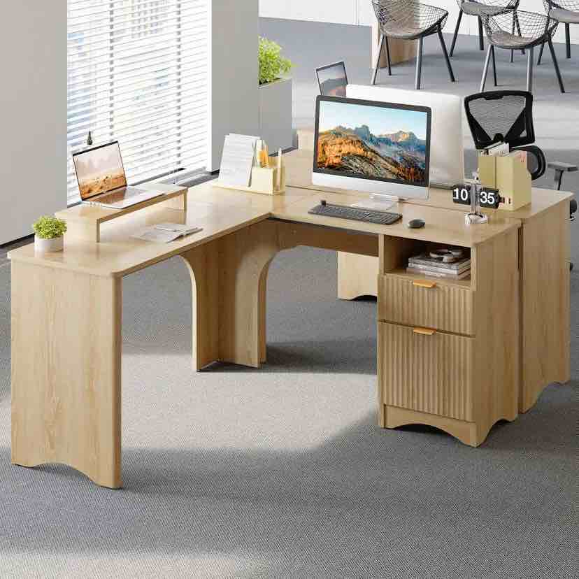 Latitude Run 55'' L Shaped Executive Computer Desk (Missing hardware)