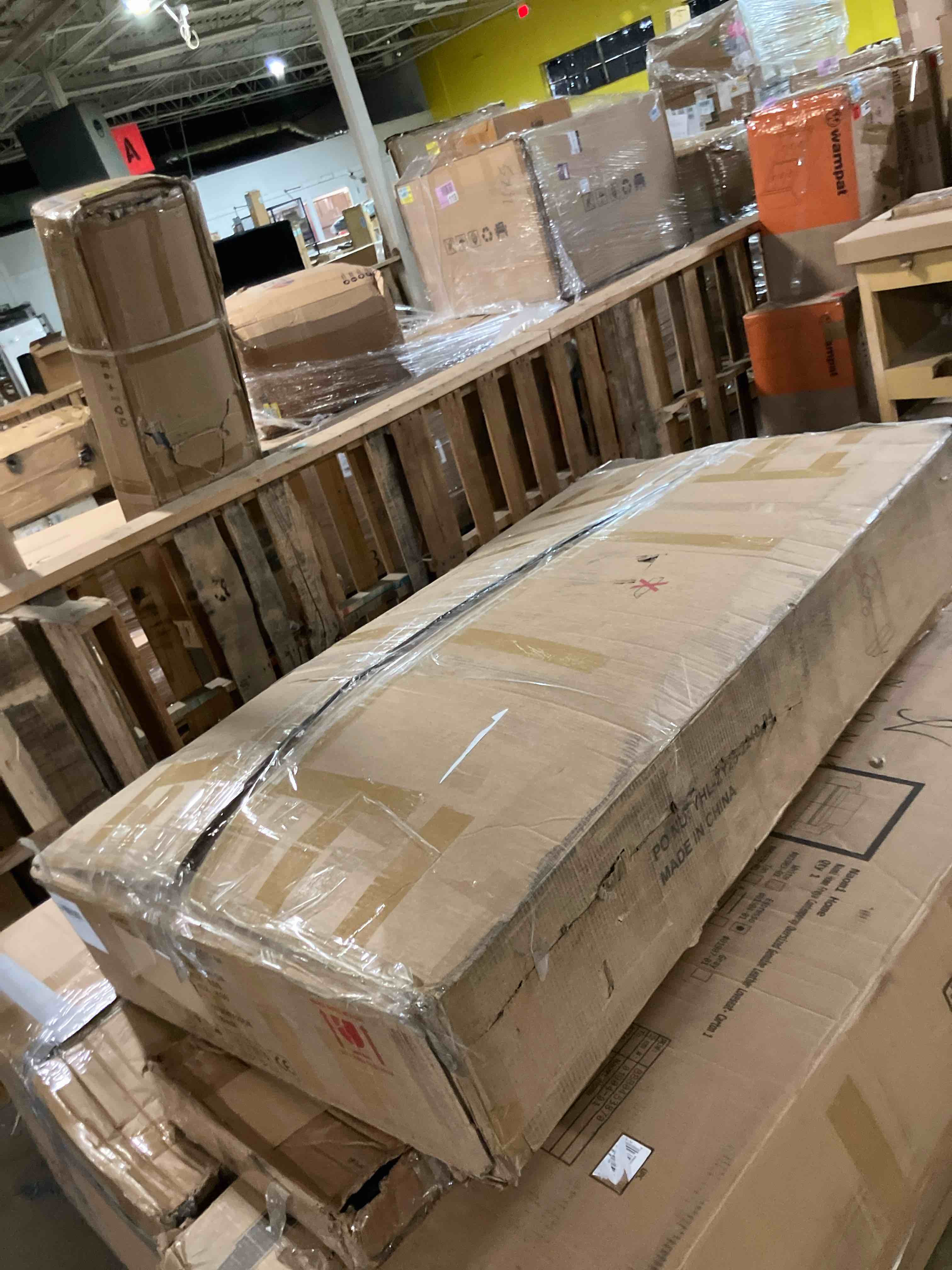 Condition photo showing As Is for 4 Seater Modular Sectional Sofa, U Shaped Extra Large Corduroy With Double Chaises (Chaise only)