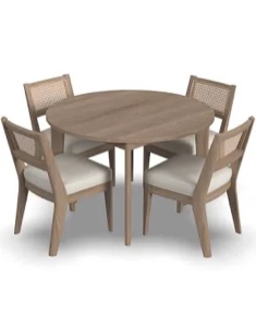 Kelly Clarkson Home Adalaide 5 Piece Round Dining Set (2 dinning chairs only)