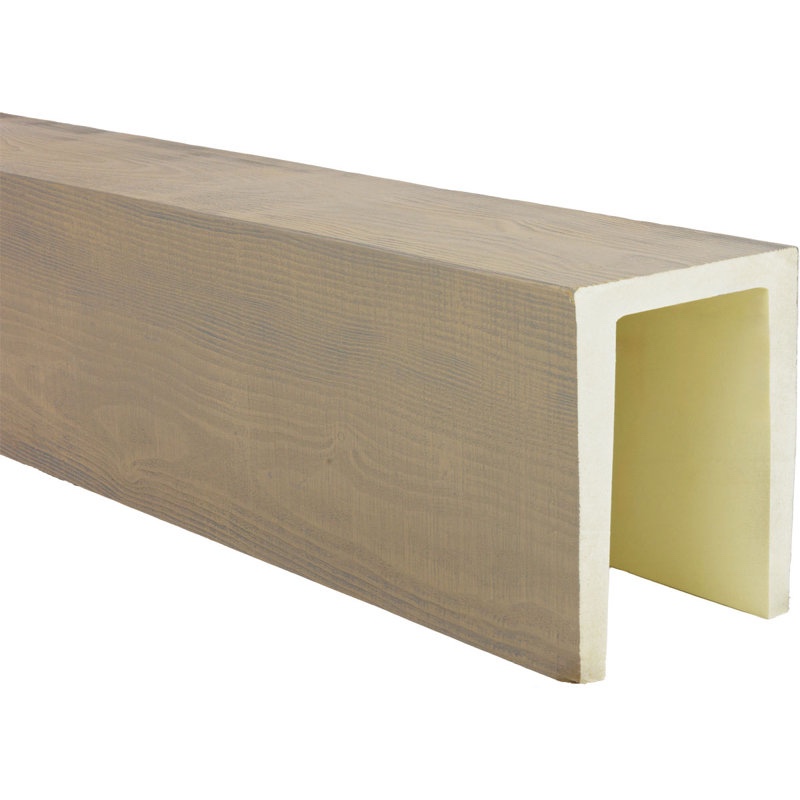 Heritage Timber Rustic Sawn Faux Wood 3-Sided Beam (U-Beam) 