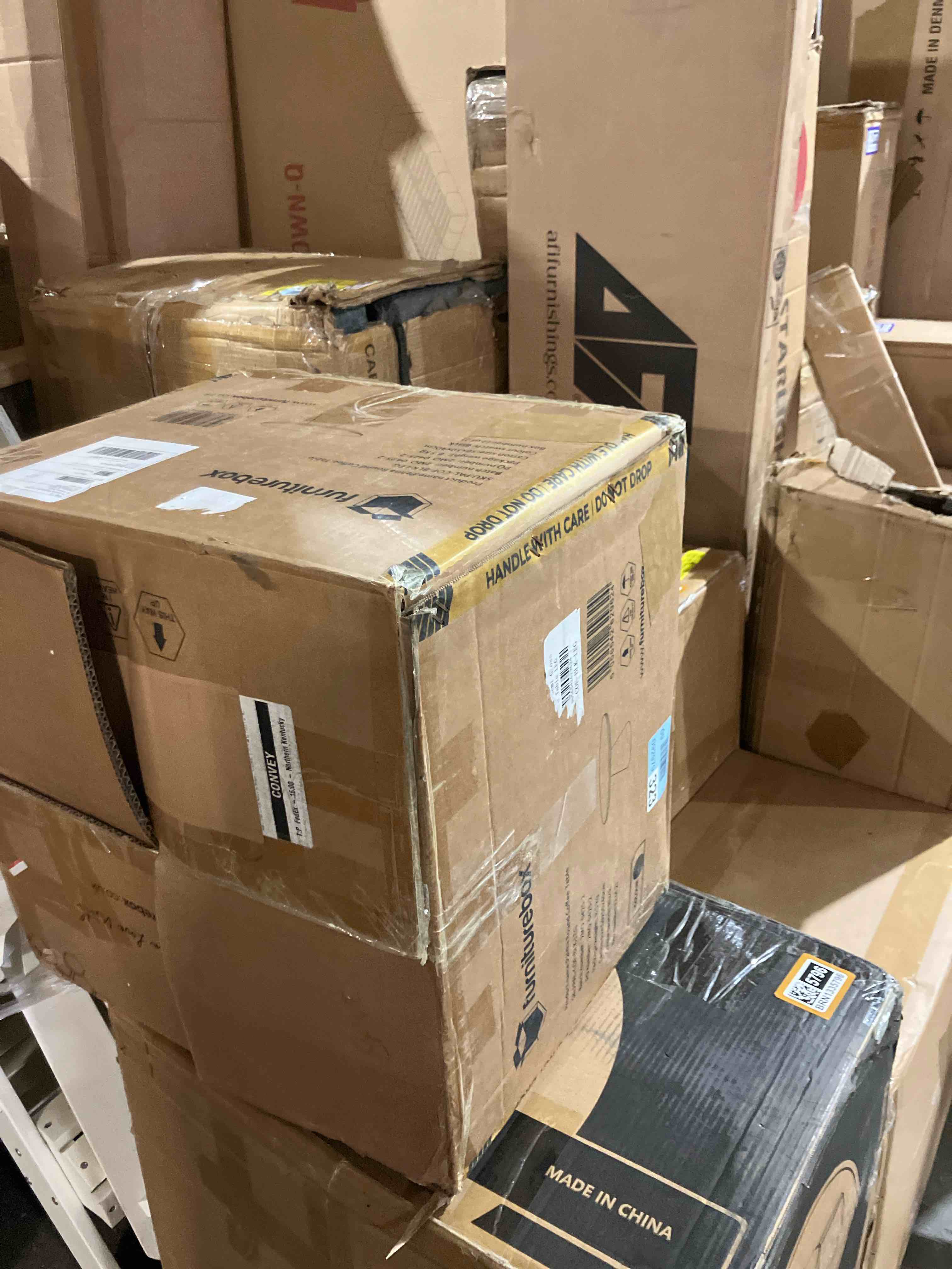 Condition photo showing As Is for Palm Luxury Pedestal Round Coffee Table (Table base only)