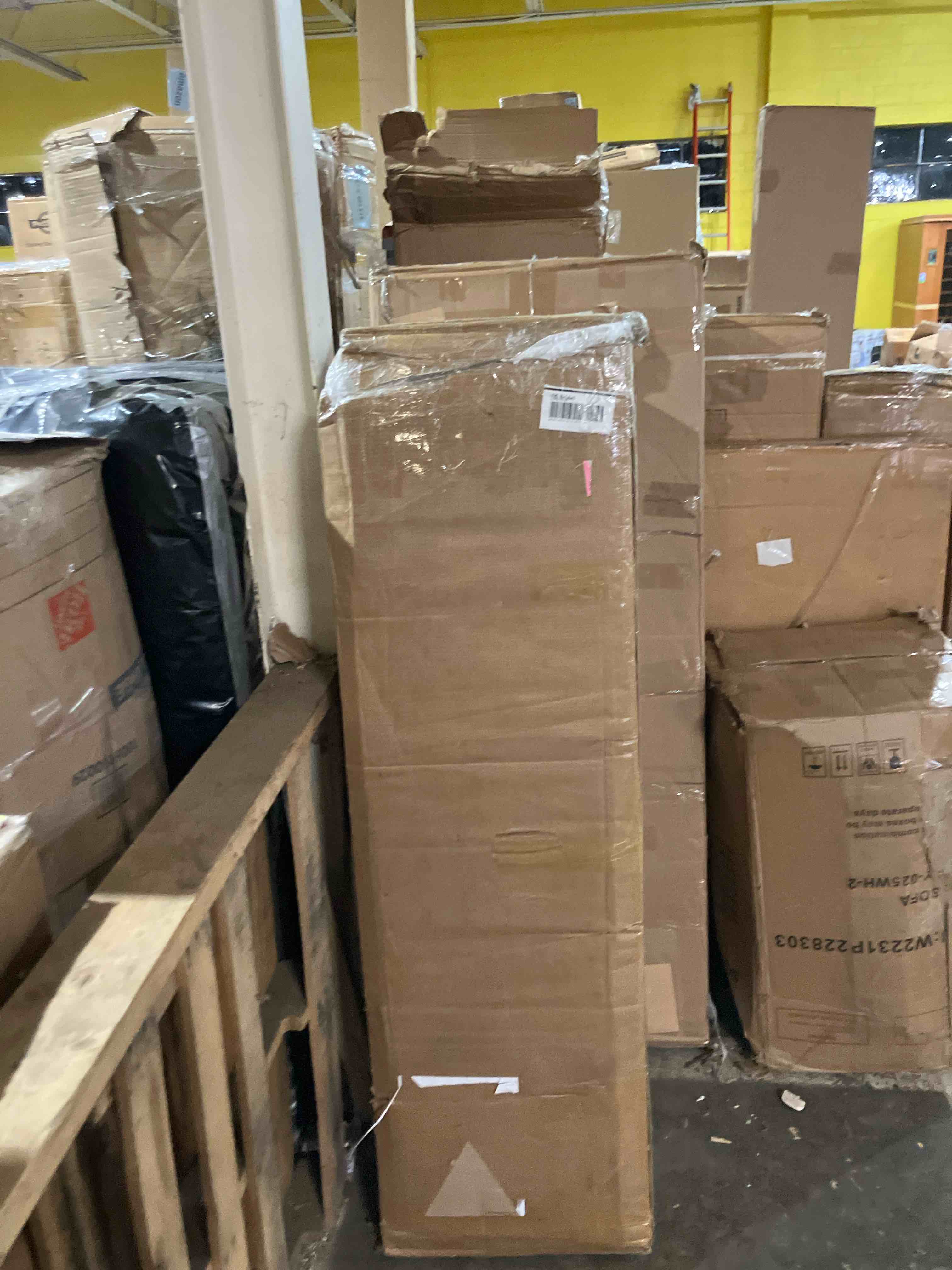 Condition photo showing Good Condition for 110 '' W Black Combination Bookcase With Glass Doors And Led Lights, Display Cabin With 5-tier Shelveset (Does not come glass bookcase only)