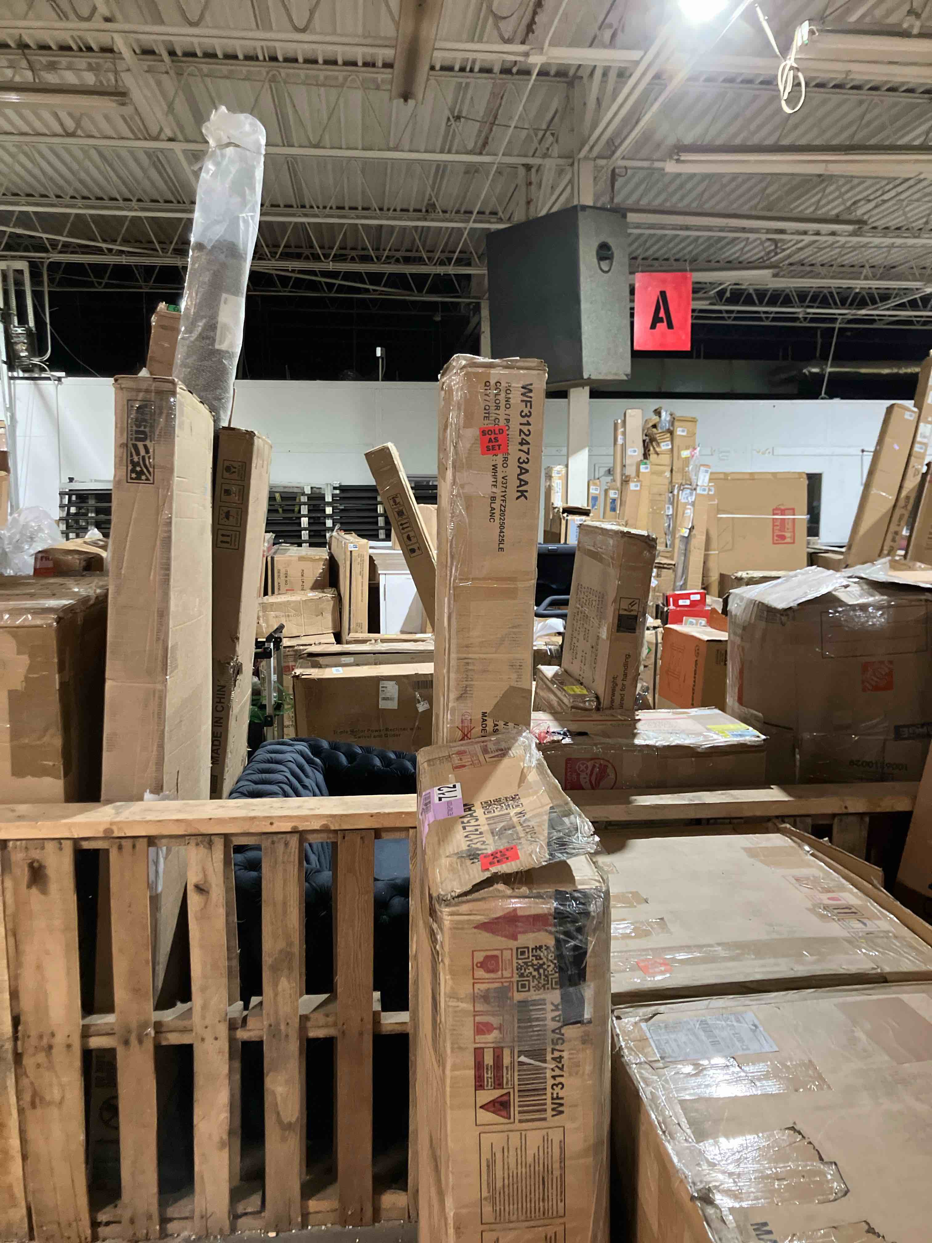 Condition photo showing As Is for Castle Style Bunk Bed With Drawers, Shelves And Slide (Boxes 1/3 and 3/3  missing box 2/3)