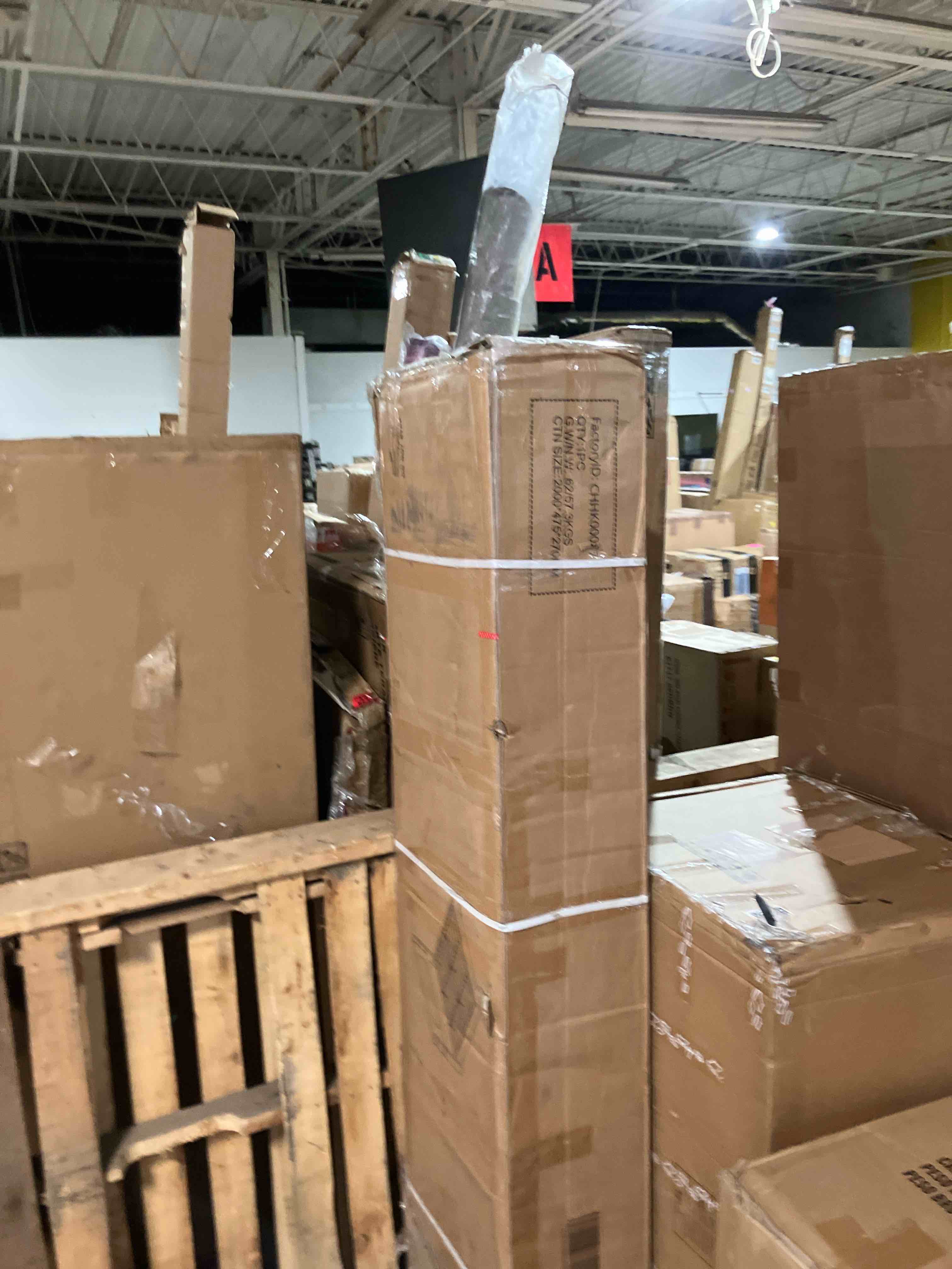 Condition photo showing New/Like New for Stauton Upholstered Platform Bed with Velvet and Striped Headboard King