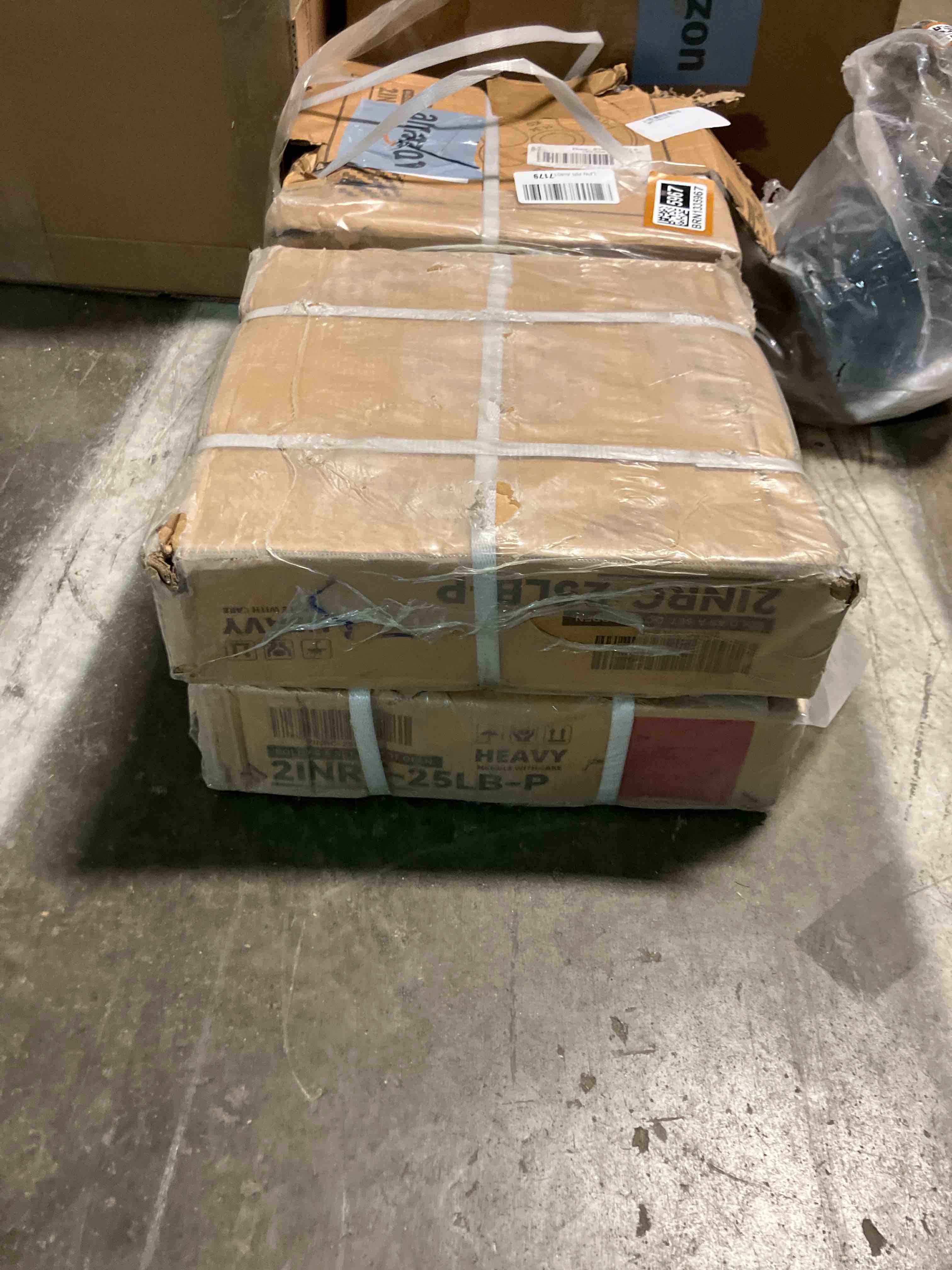 Condition photo showing New/Like New for 2-Inch Olympic and 1-Inch Standard Cast Iron Weight Plate for Strength Training & Weightlifting, Multiple Weights Available (2 boxes)