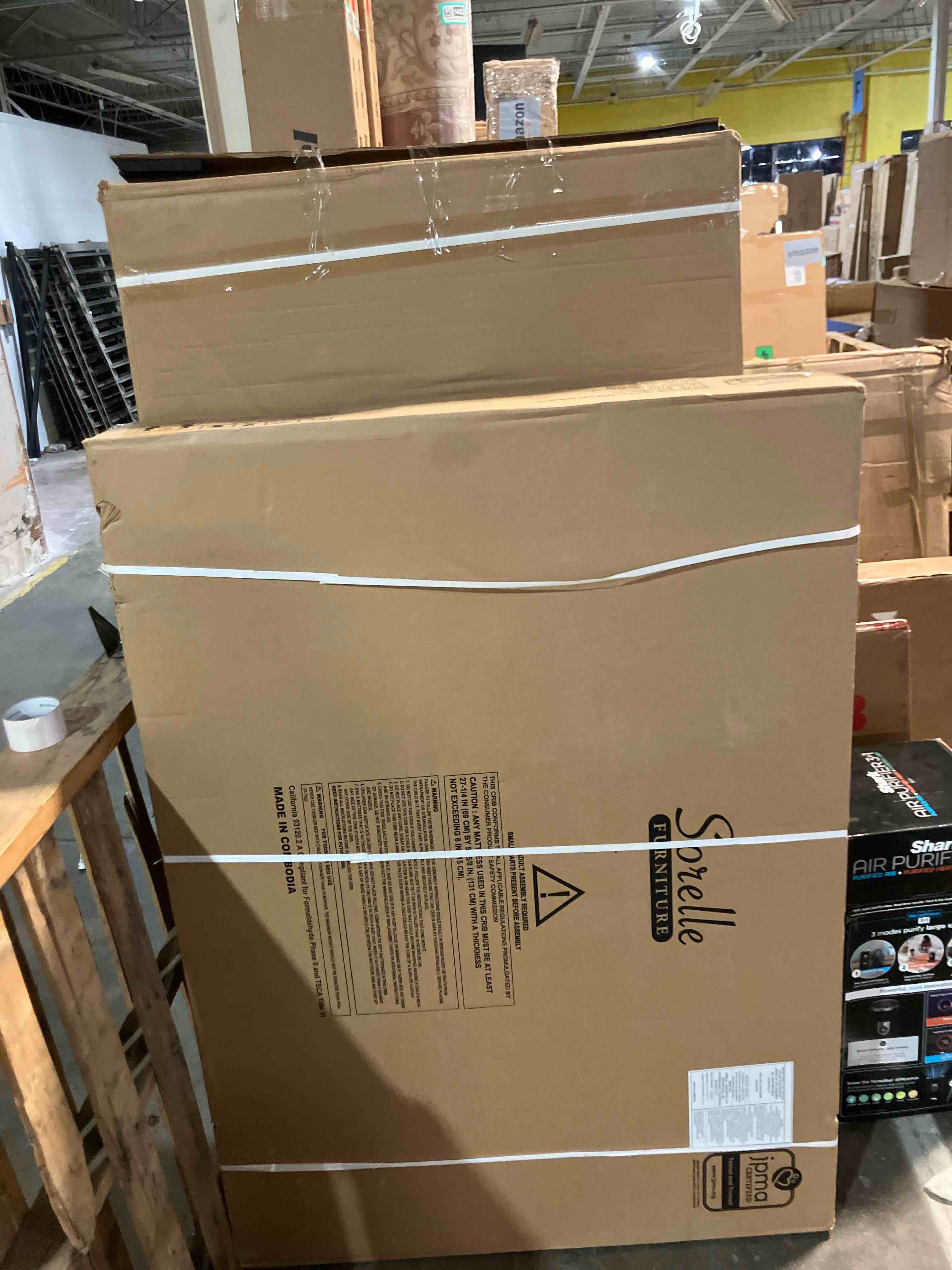 Condition photo showing New/Like New for Sorelle Berkley 4 in 1 Crib and Changer, White