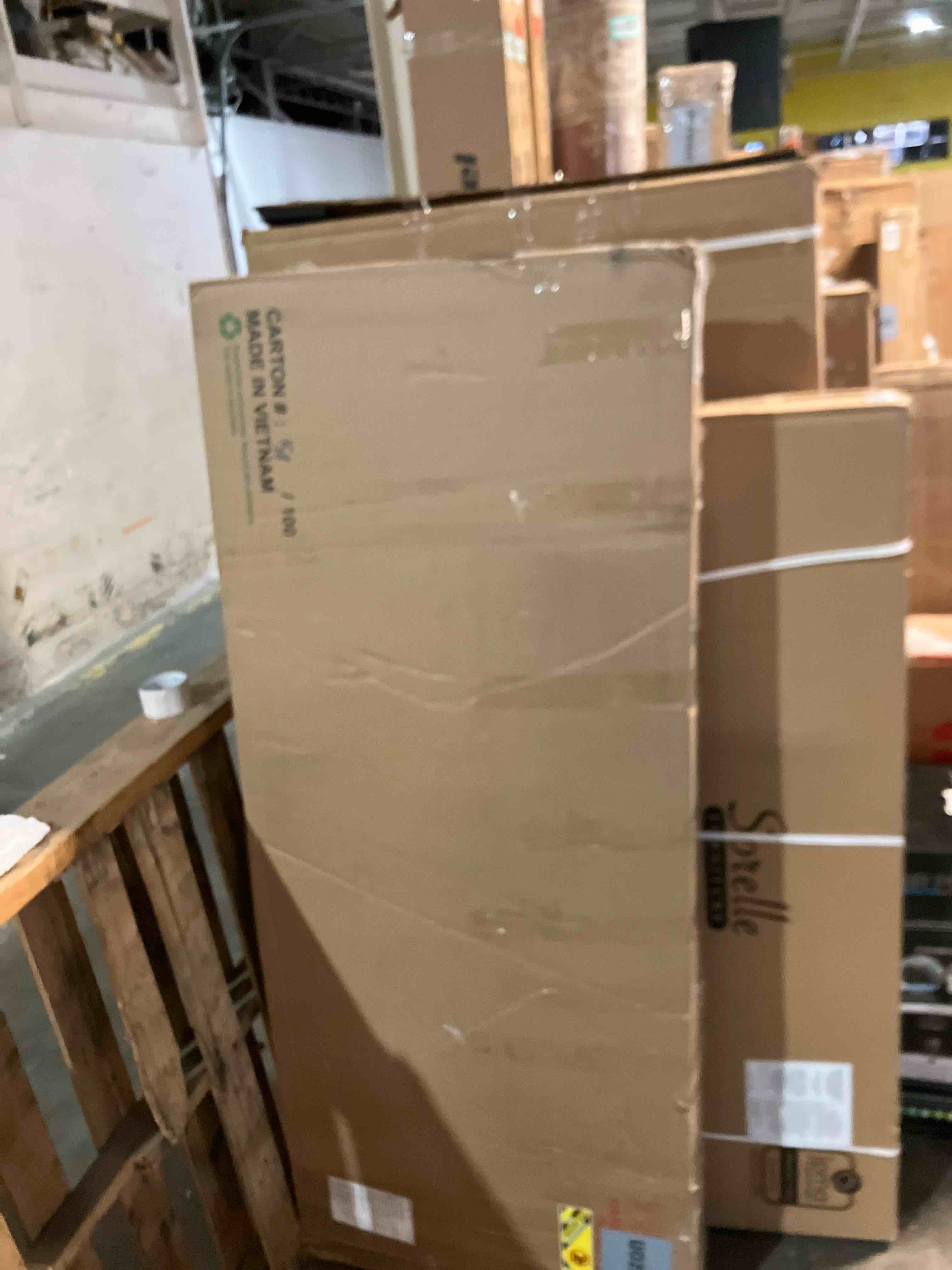 Condition photo showing New/Like New for International Concepts Wood Bookcase High Adjustable Shelves, Solid, Sturdy Parawood Construction, Eco Friendly, Easy Assembly, Kitchen/Dining Furniture, 60"H, Espresso