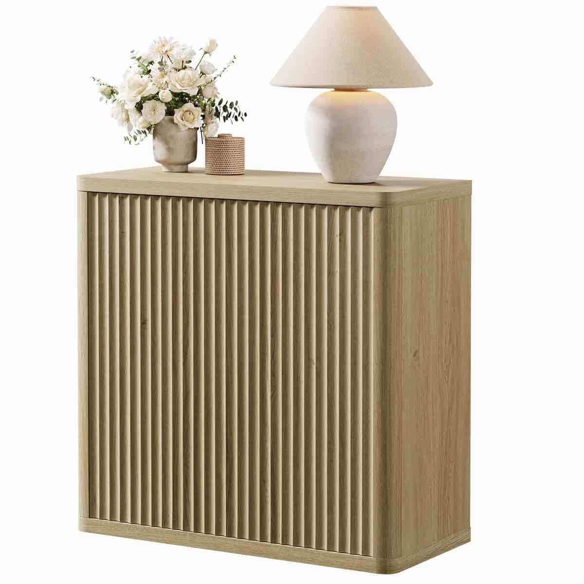 Condition photo showing New/Like New for Cesiro 34.6''Wide Buffet Sideboard With Adjustable Shelves