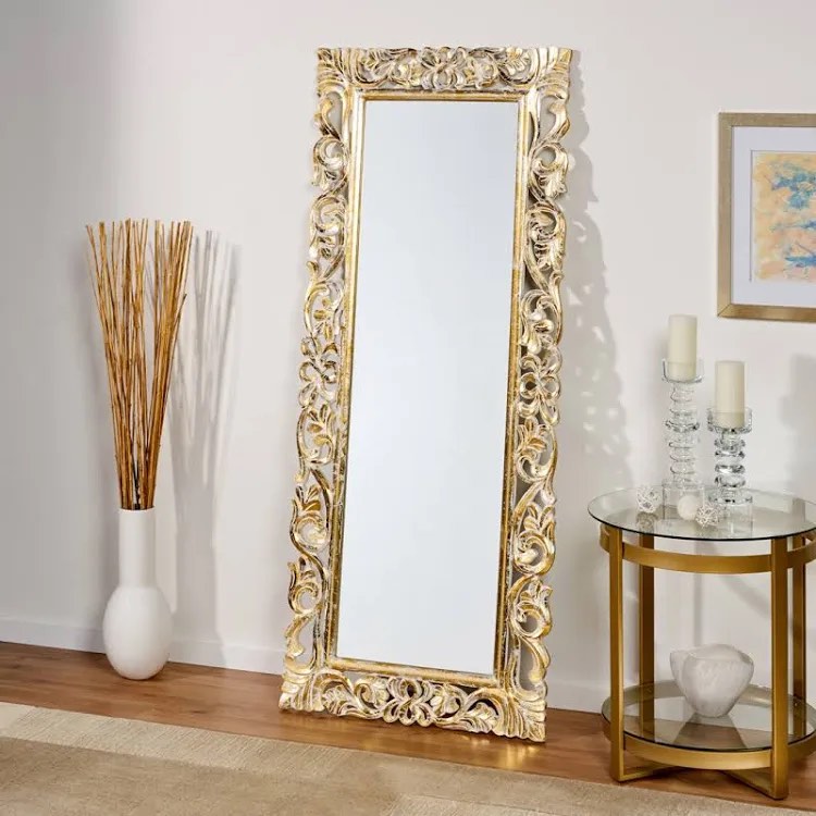 Condition photo showing New/Like New for Vivian Wood Rectangle Mirror