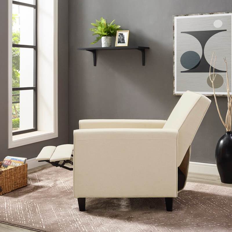 Condition photo showing New/Like New for Tashira Home Theater Recliner, Upholstered armchair, Small Recliners for Small Spaces, Push Back Recliner