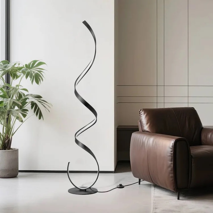 59 inch LED dimmable novelty floor lamp with remote control