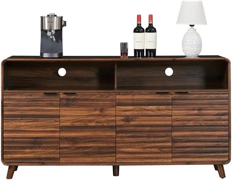 Condition photo showing New/Like New for 63" Curved-Edge 4-Door Sideboard