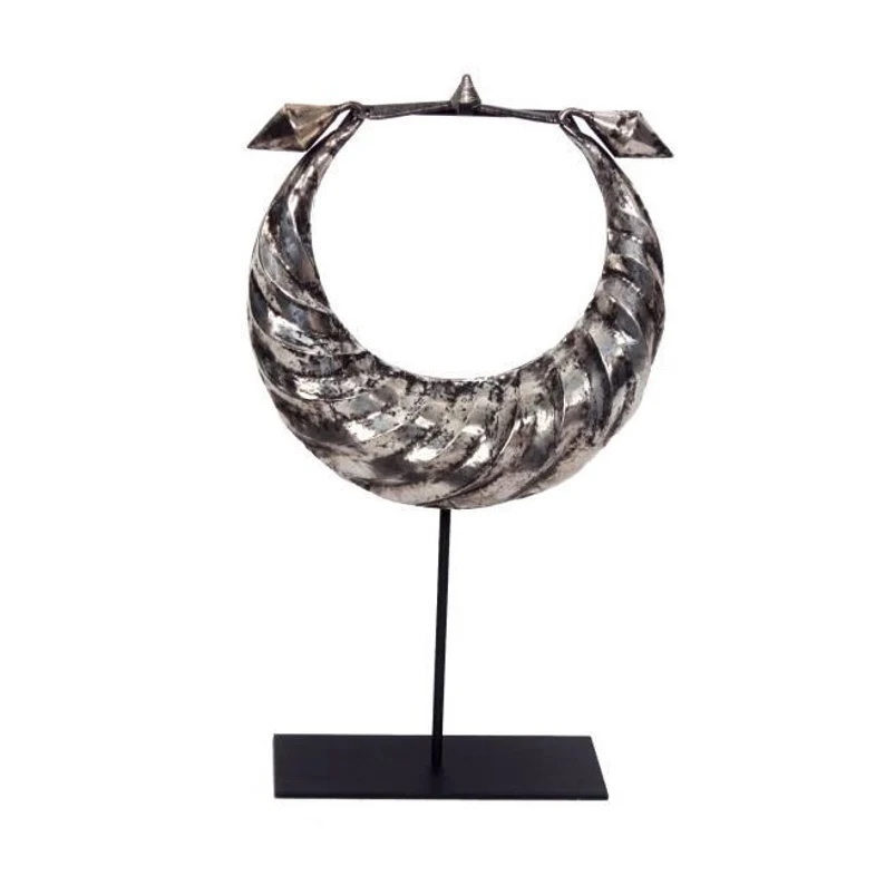 Condition photo showing New/Like New for Miao Silver Twisted Flower Necklace 10x10x16H