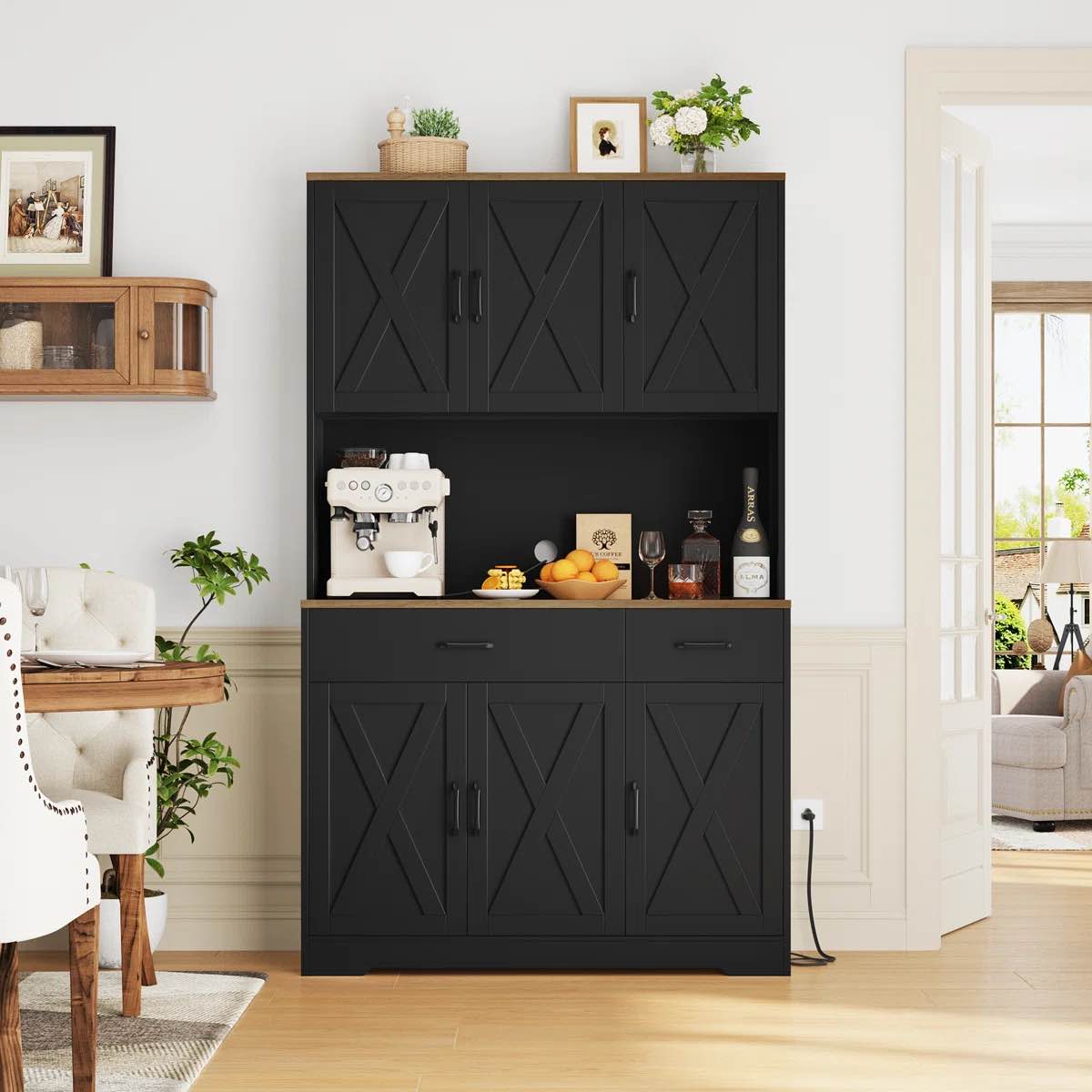 71" h kitchen pantry cabinet