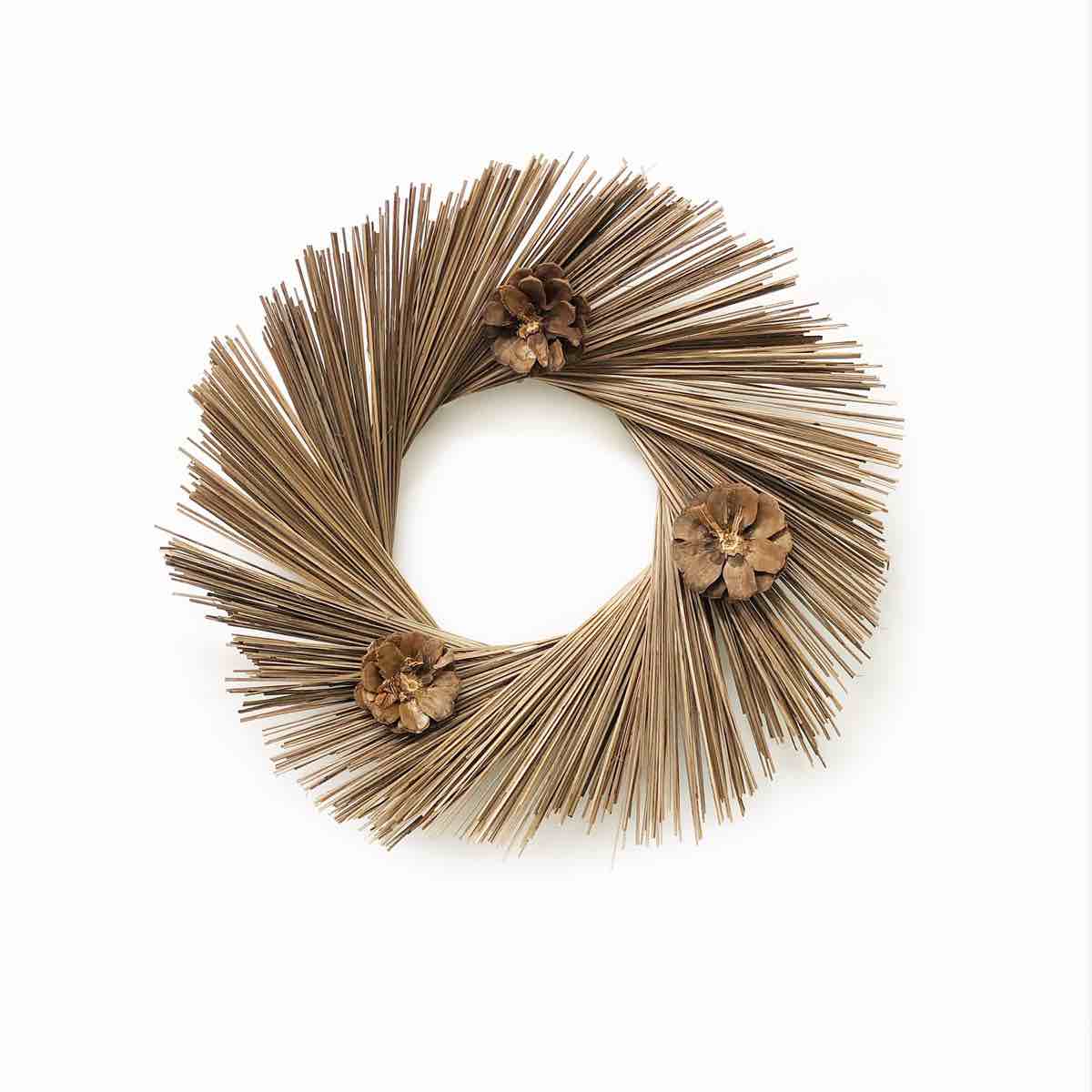 handcrafted dried mixed assortment 22'' wreath