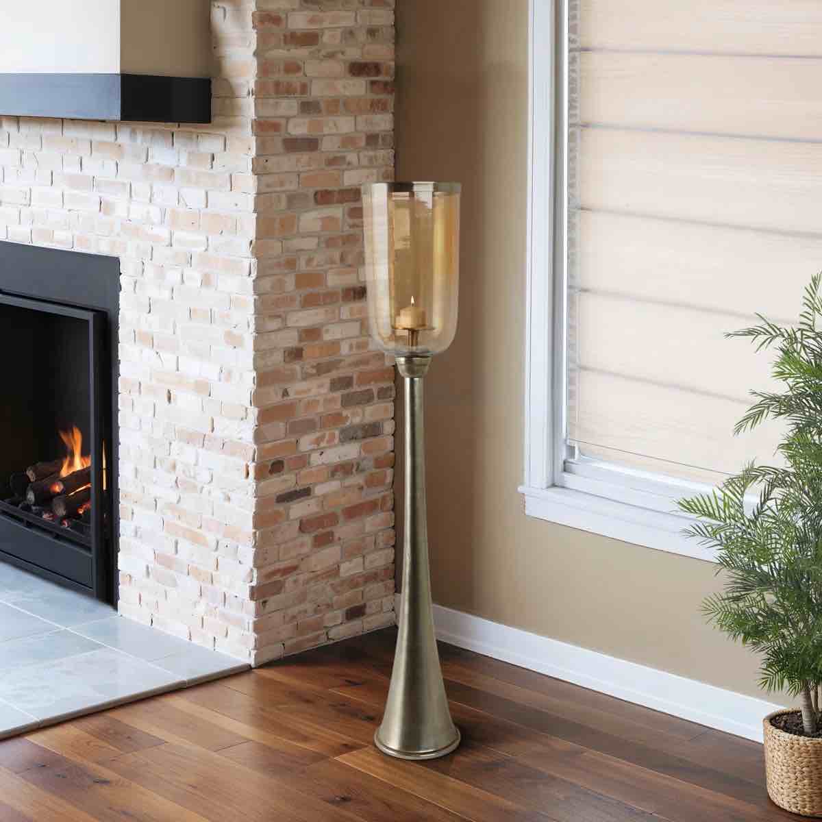 striking tall modern candle holder
