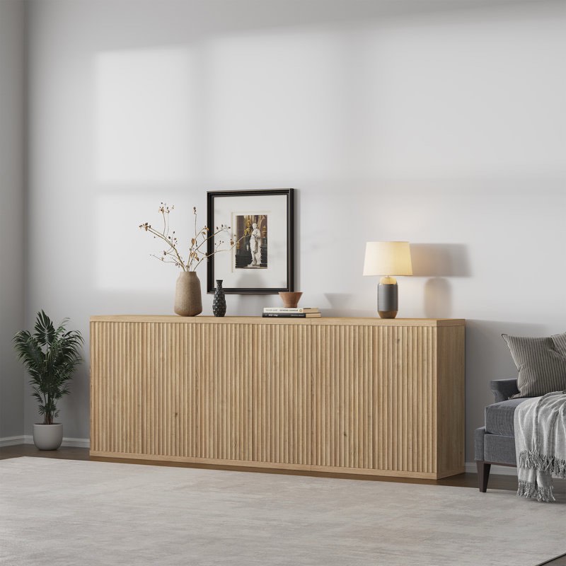 cesiro accent cabinet with adjustable shelves