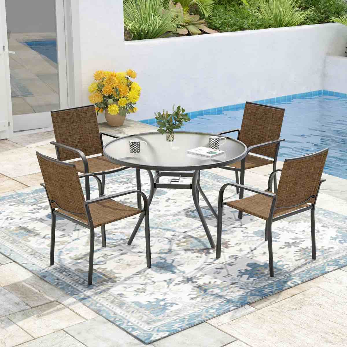  4 - Person Patio Dining Set By Winston Porter