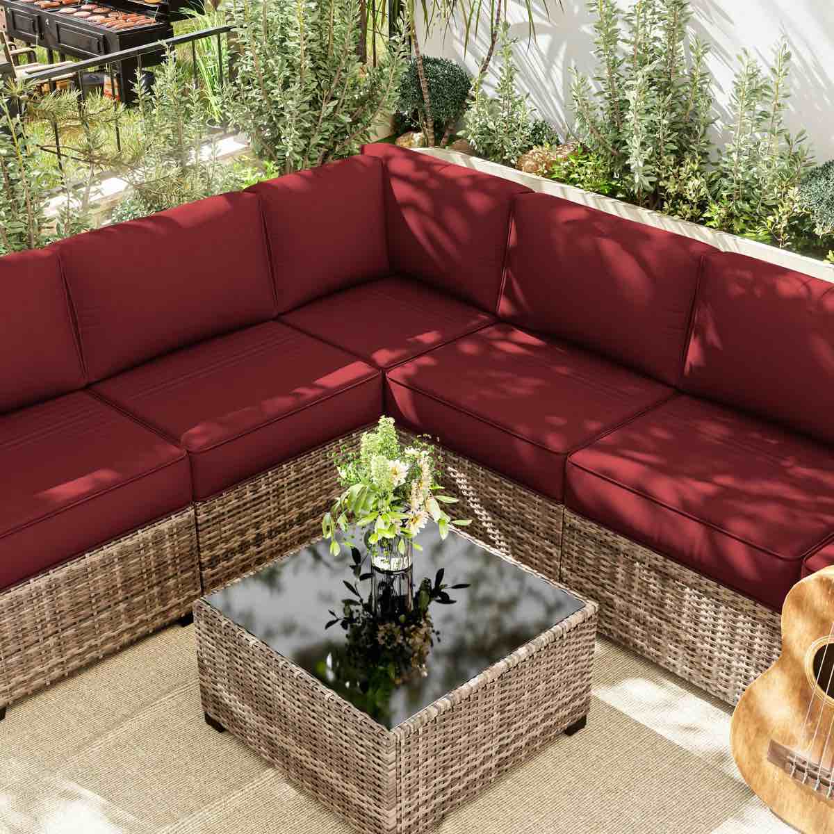 14-Piece Outdoor Seating Group Cushion Cover,  Covers Only