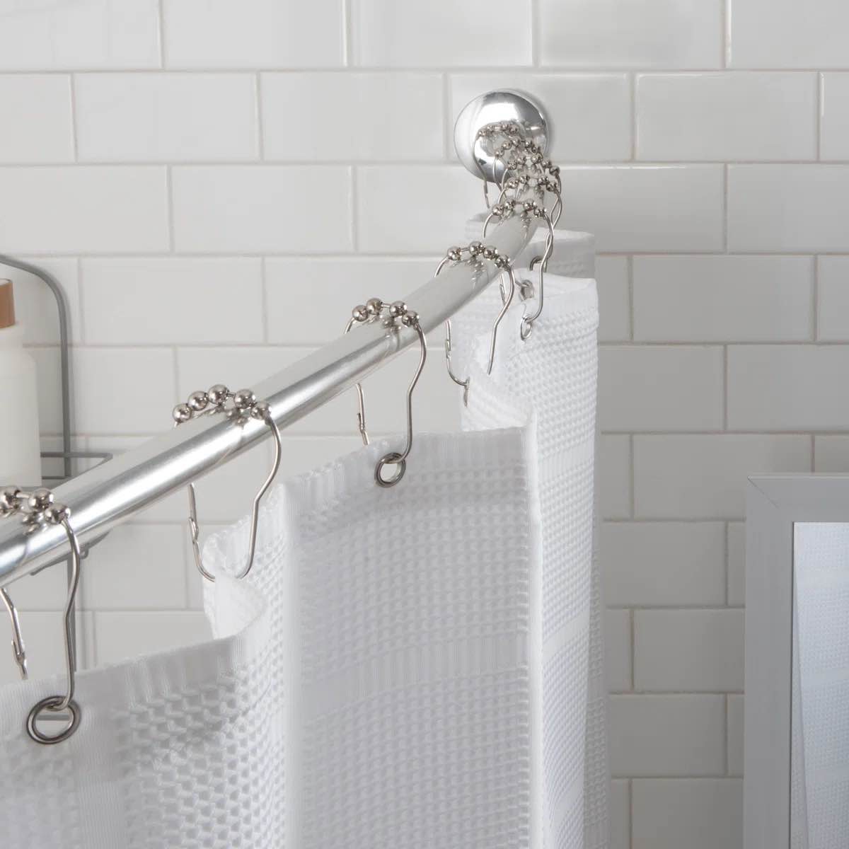 42'' curved tension shower curtain rod