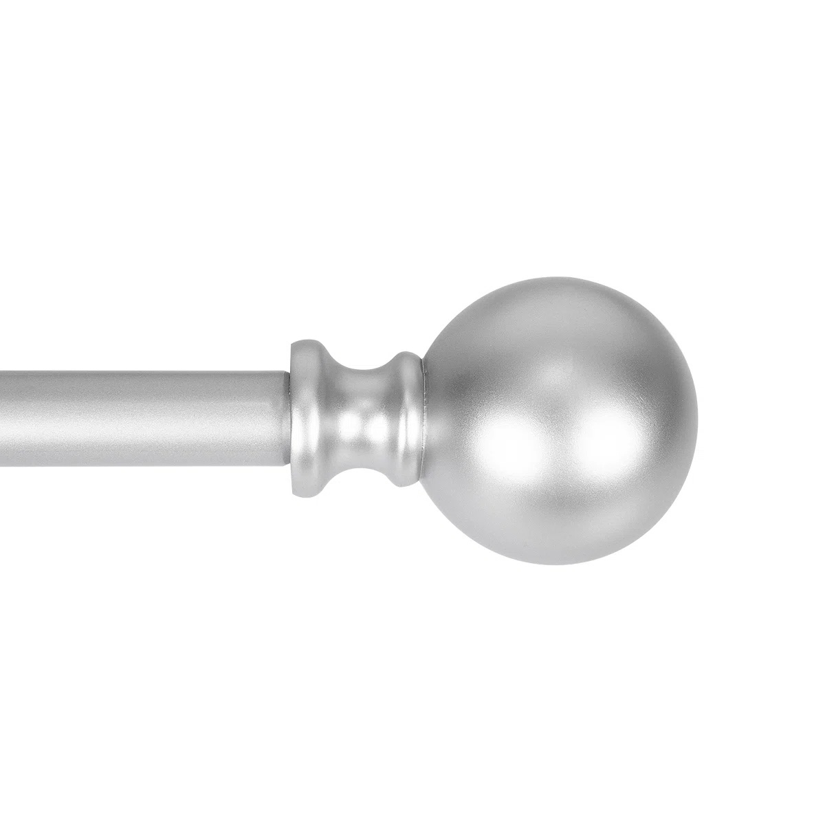 Utopia Alley 3/4 Inch Curtain Rod - Curtain Rods For Windows 48 to 86 Inch, Adjustable Drapery Rods, Nickel Curtain Rods, Bedroom & Living Room Decorative Curtain Rods, Tapestry Poles (Nickel, 48"-86")