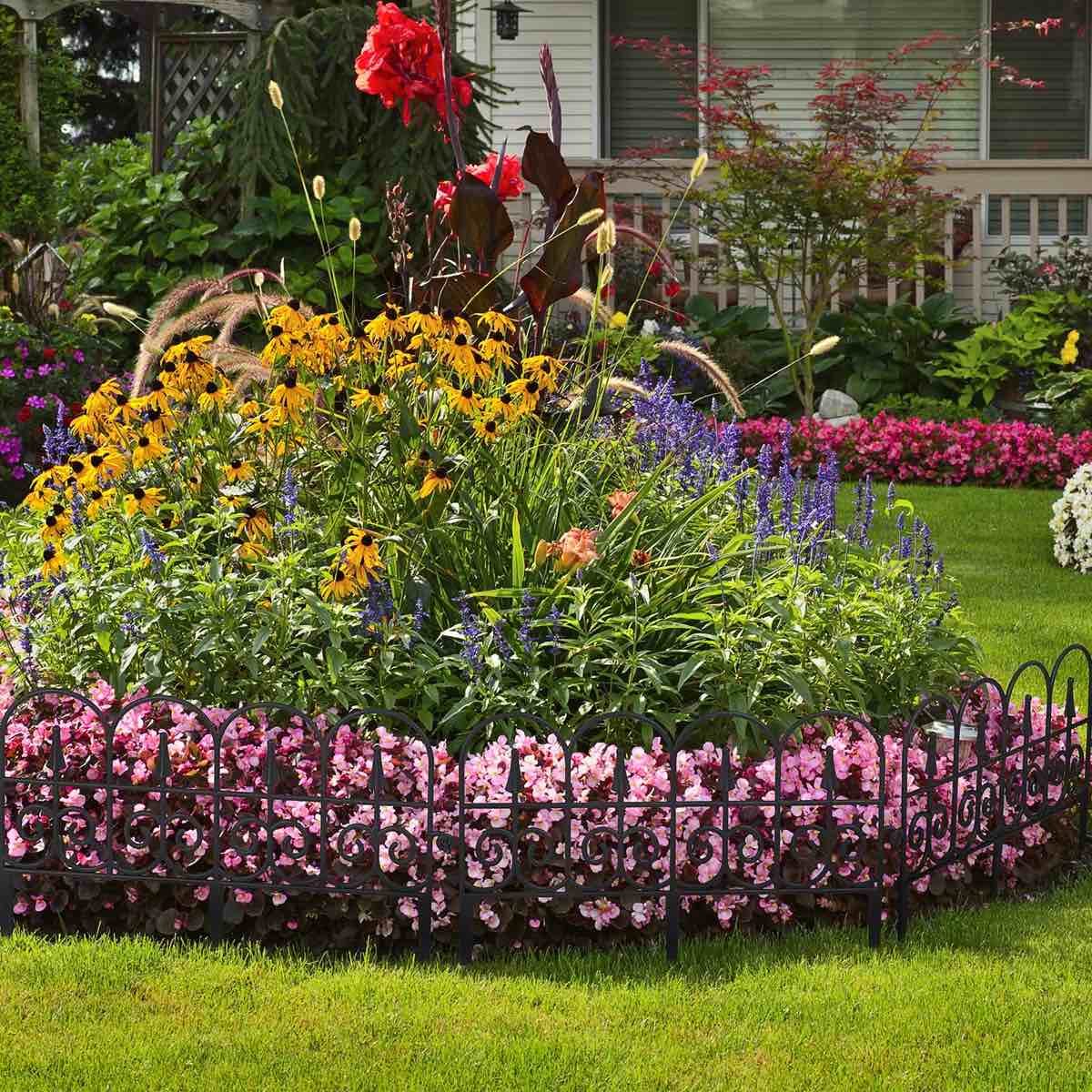 22.8'' h x 13.1'' w metal fence panels (set of 12)