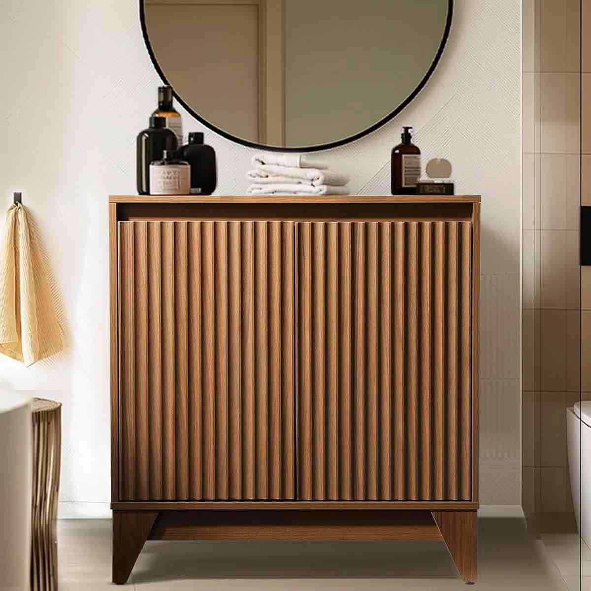 dejesus 32" tall 2 - door accent cabinet with adjustable shelf