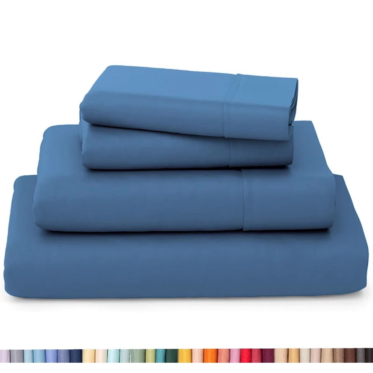 ultra soft bamboo sheet set - 4 pc set - wrinkle resistant - cooling sheets with deep pockets