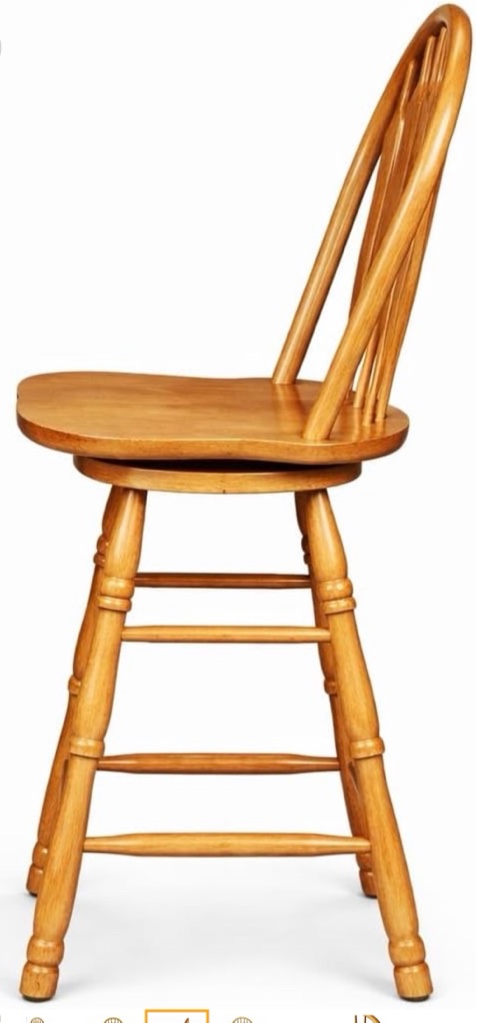 Condition photo showing New/Like New for schiavo swivel solid wood counter stool