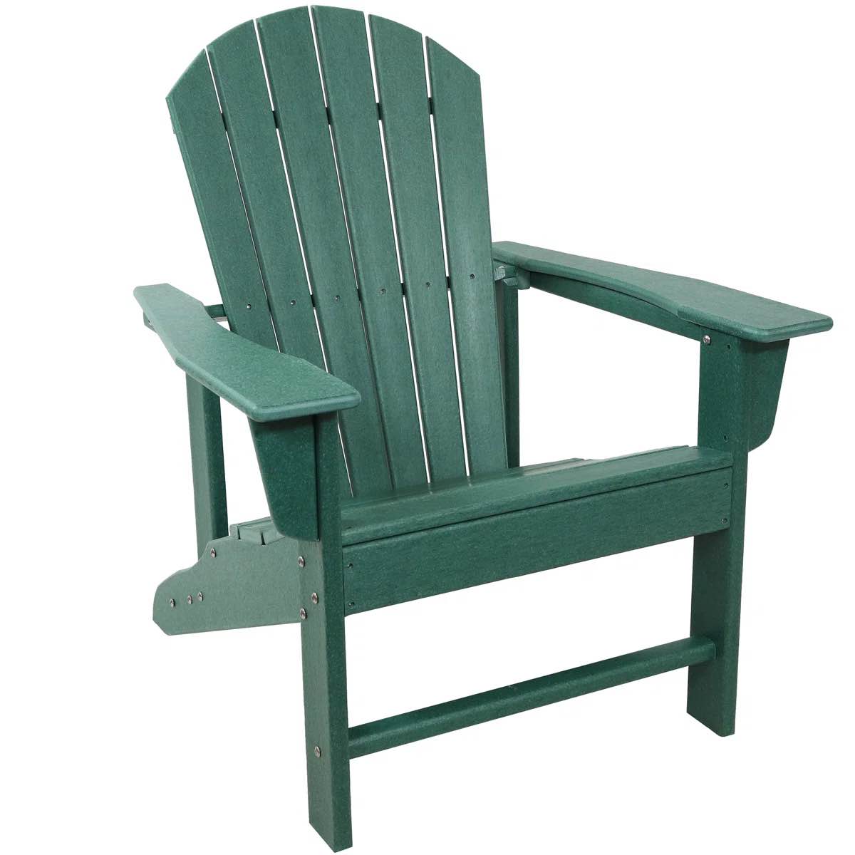 Luebbert Plastic/Resin Folding Adirondack Chair - Green