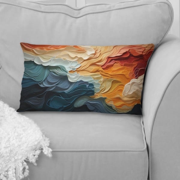 Biomorphism Forms V - Modern Printed Throw Pillow
