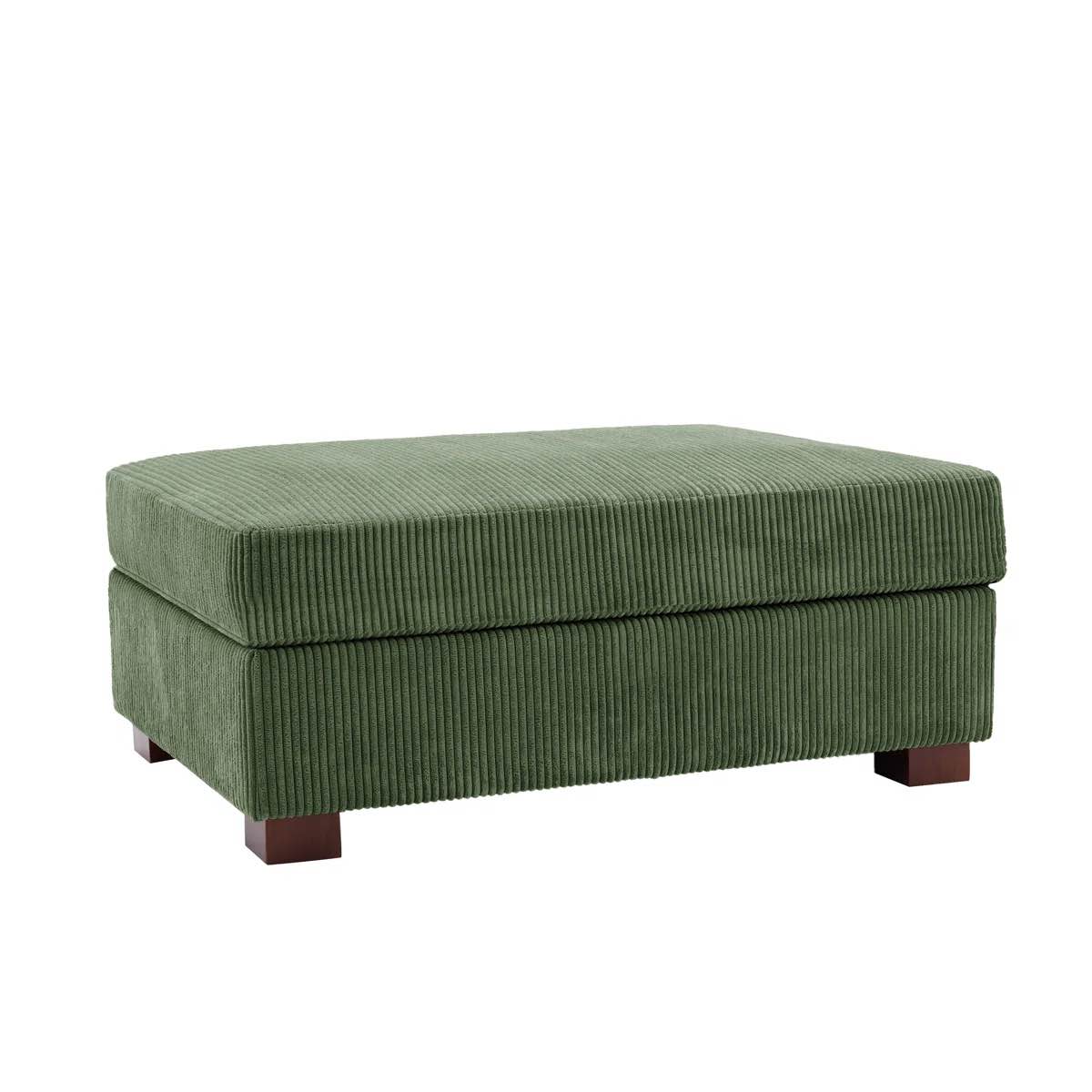 barcombe modular corduroy sectional ottoman