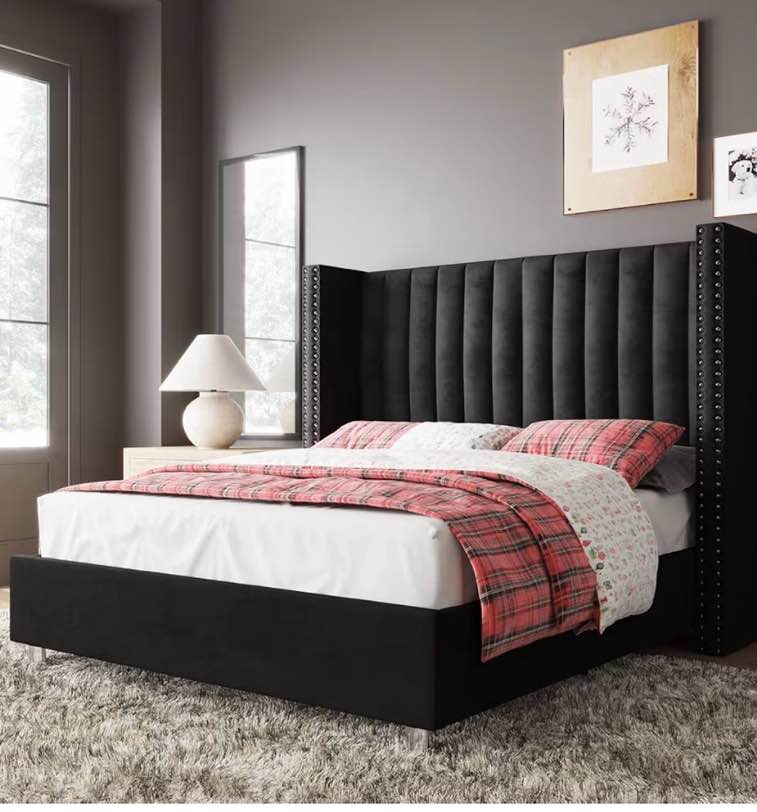 addesyn upholstered platform bed