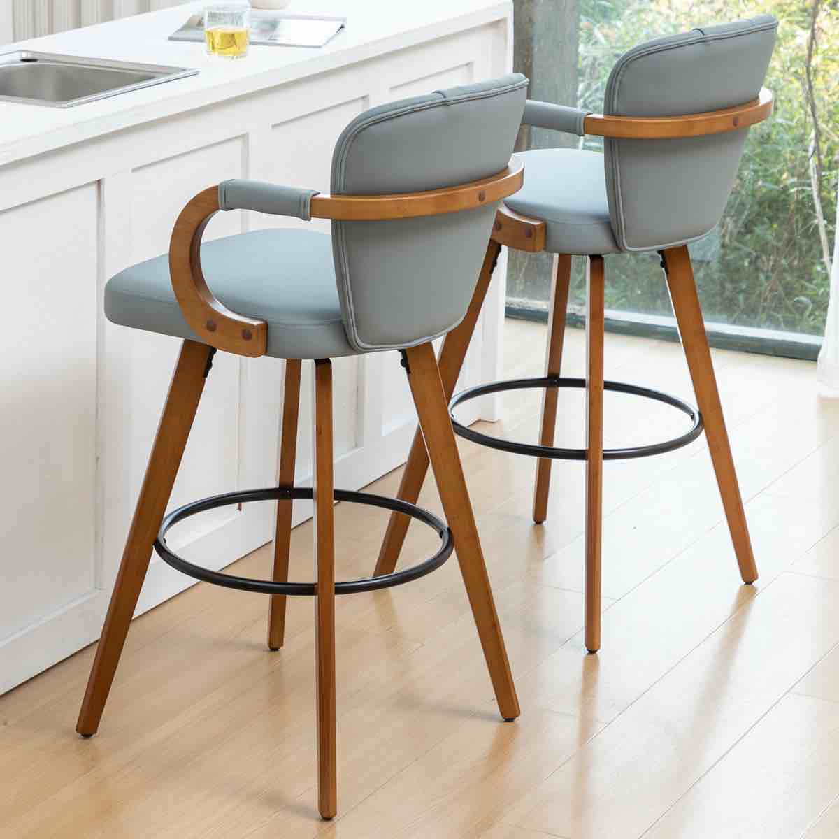 Swivel Upholstered Counter Stool