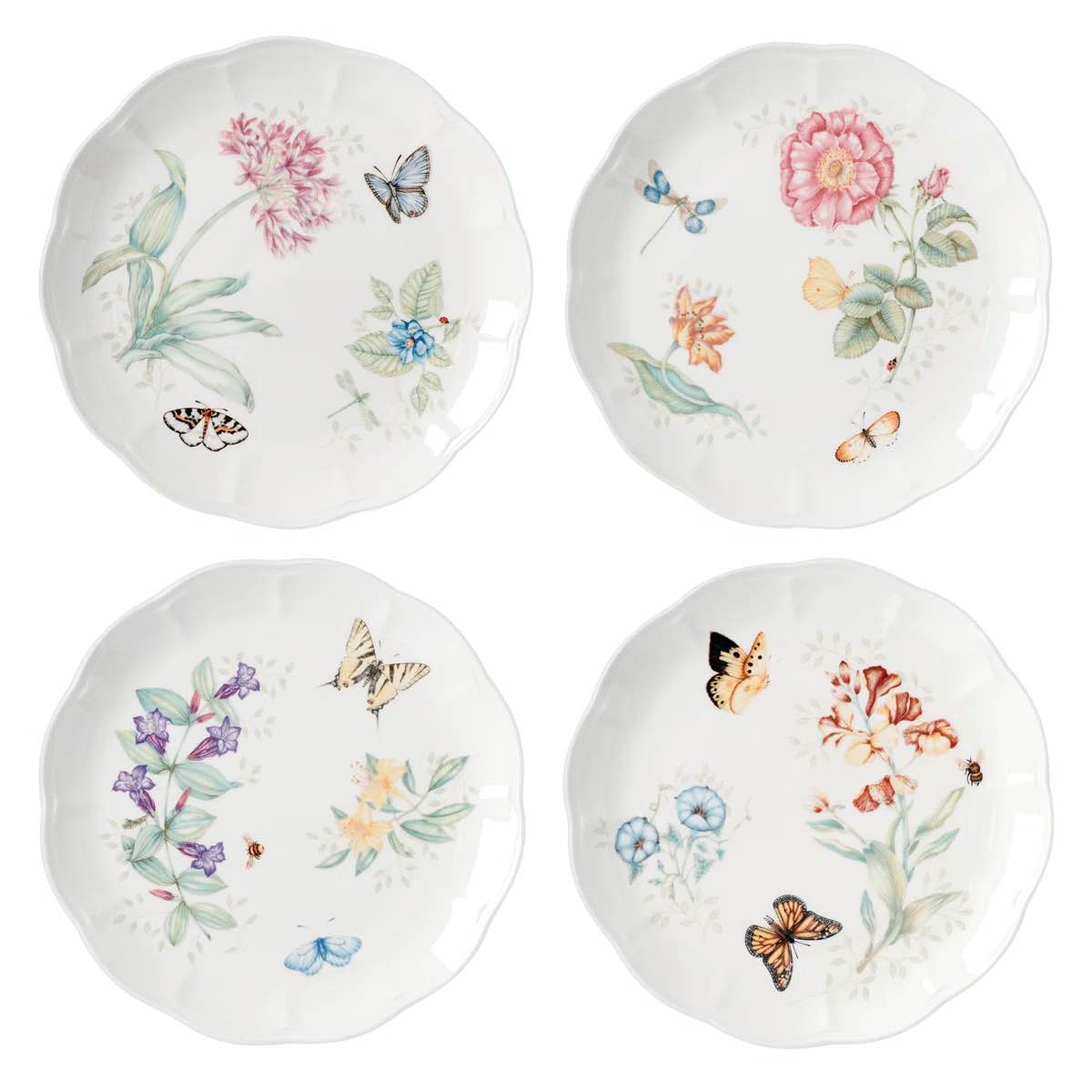 butterfly meadow dinner plates (set of 4)l