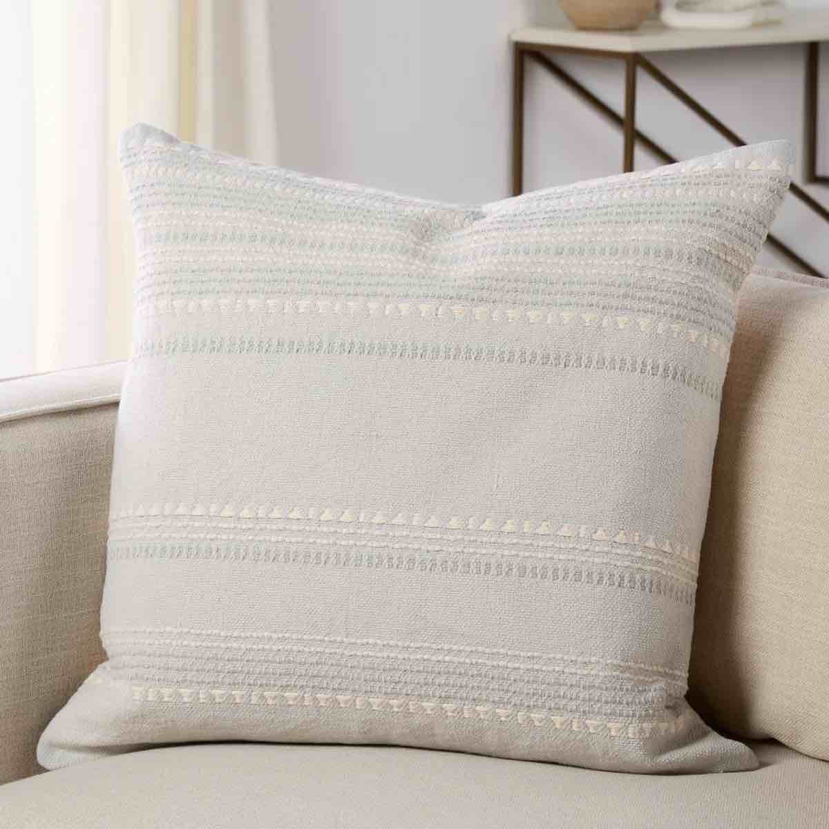 bryson 100% cotton throw square pillow  with cover