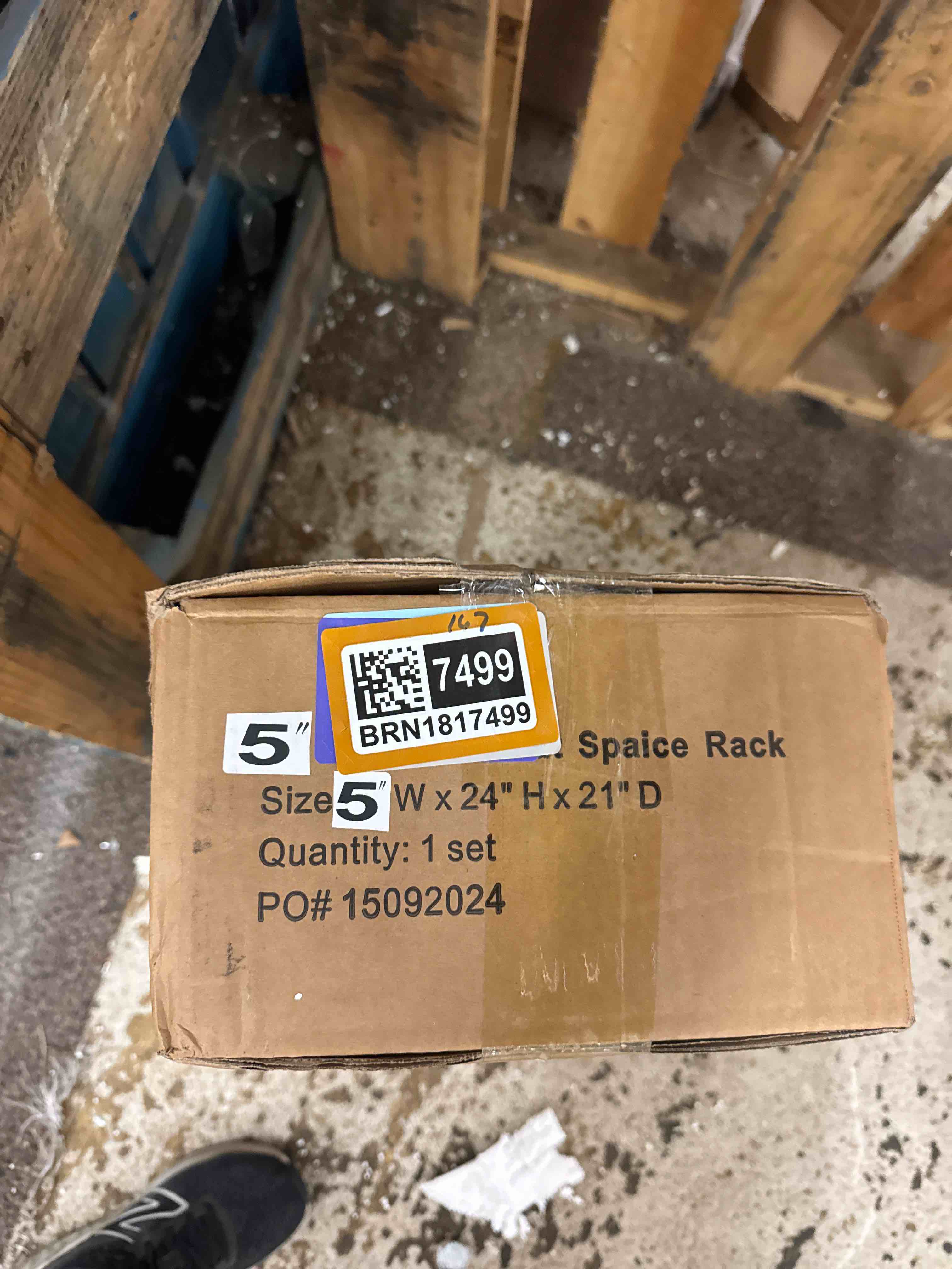 Condition photo showing New/Like New for slide-out spice organizer for base cabinets pullout spice drawer