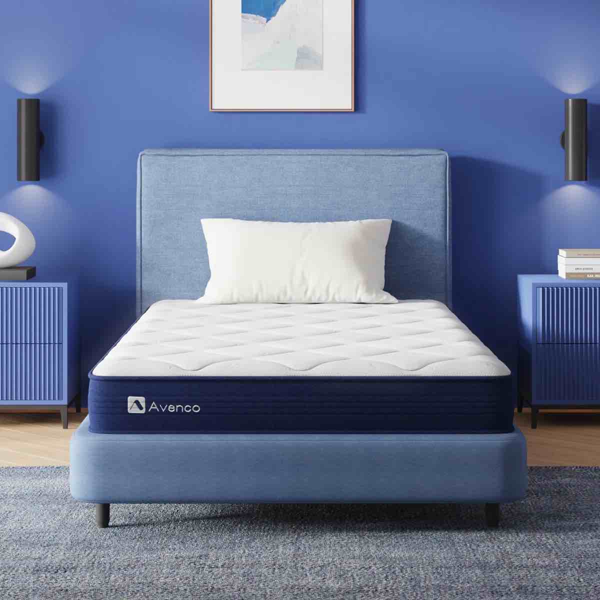 Condition photo showing New/Like New for avenco 6'' medium soft gel memory foam hybrid mattress- twin
