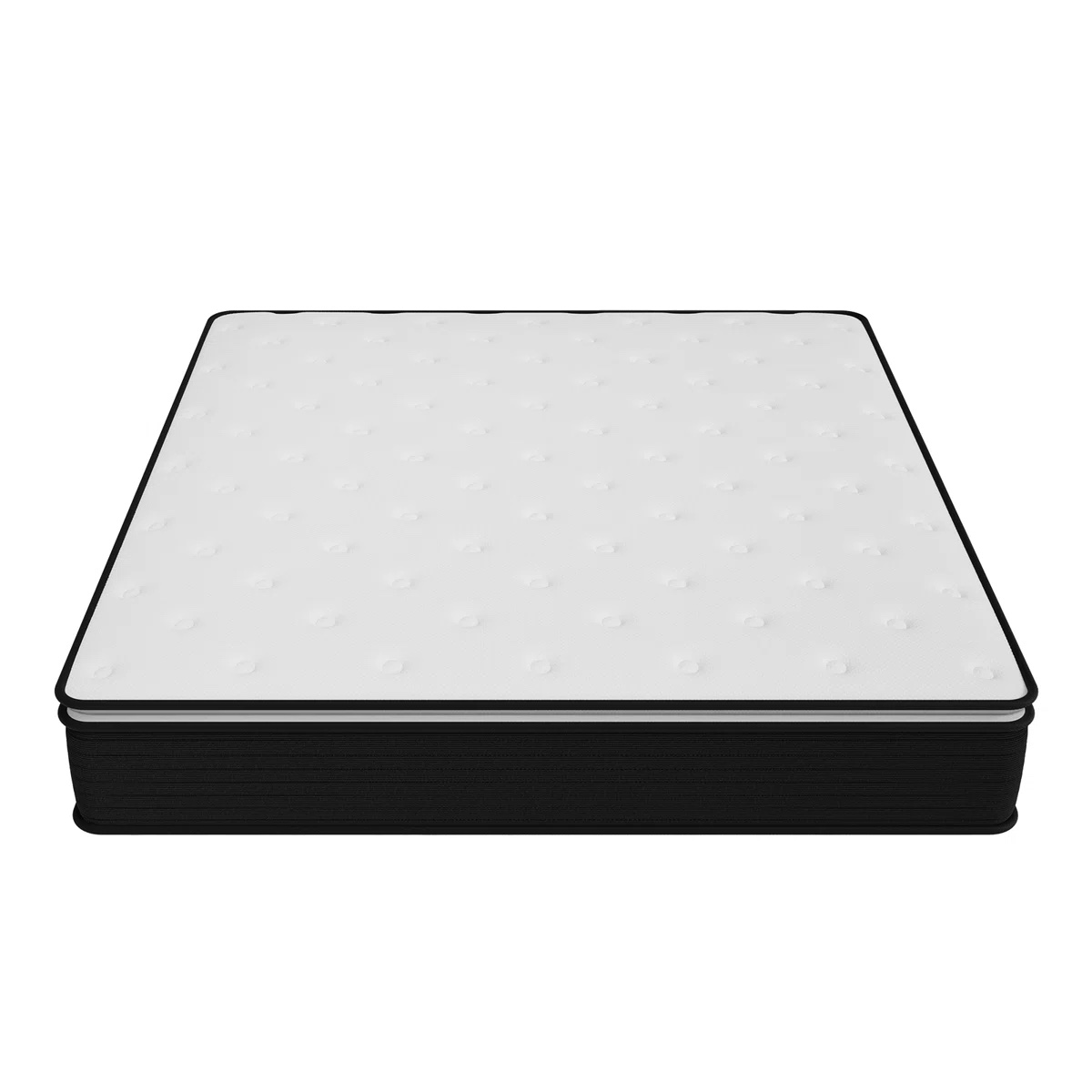 Condition photo showing New/Like New for mainstays 8" pocket spring hybrid bed mattress in a box- king