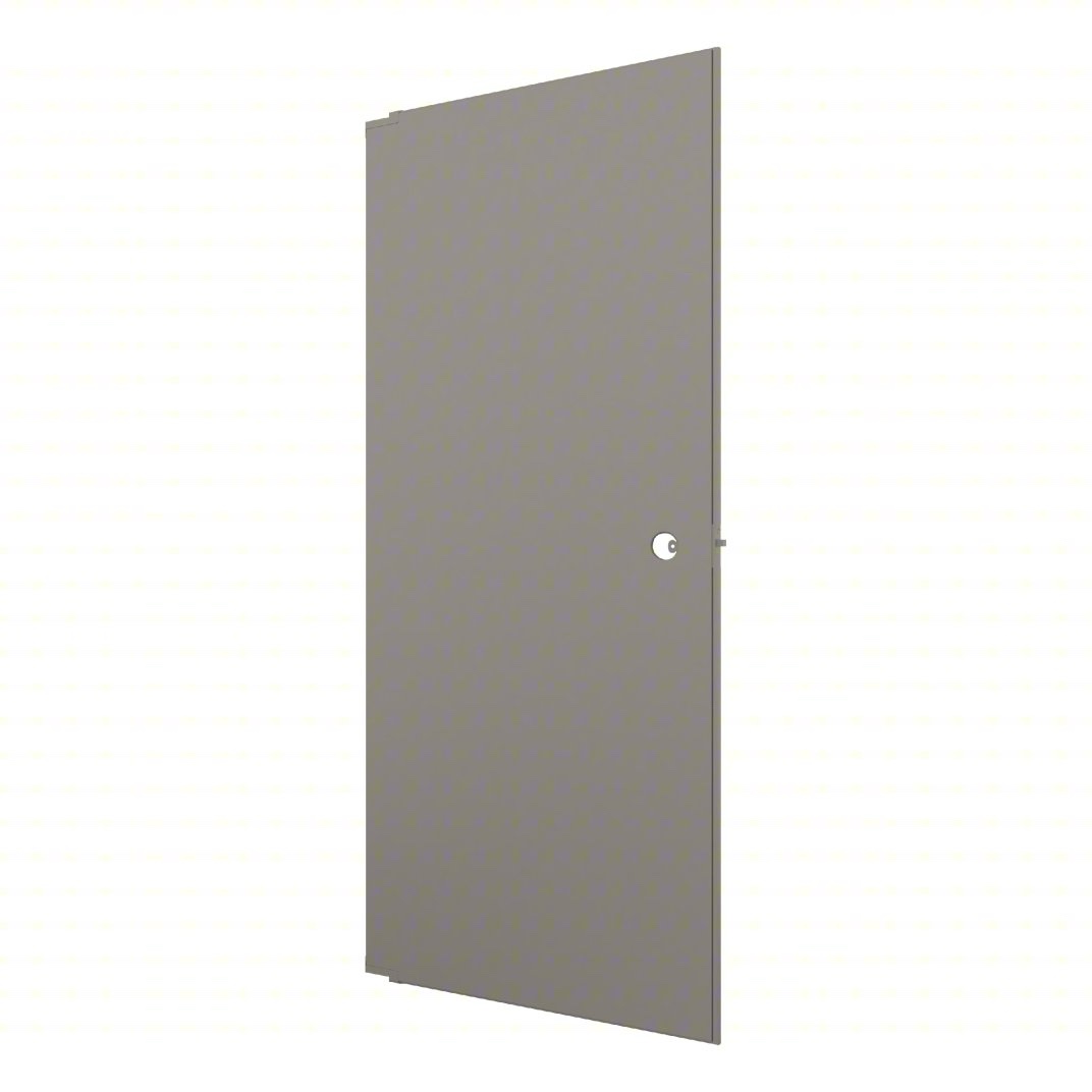 Condition photo showing New/Like New for hadrian partition door: stainless steel, powder-coated, light gray, 58 in ht, 26 in wd, 1 in thick