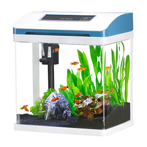 Condition photo showing New/Like New for gallon fish tank aquarium led smart square clear glass self cleaning