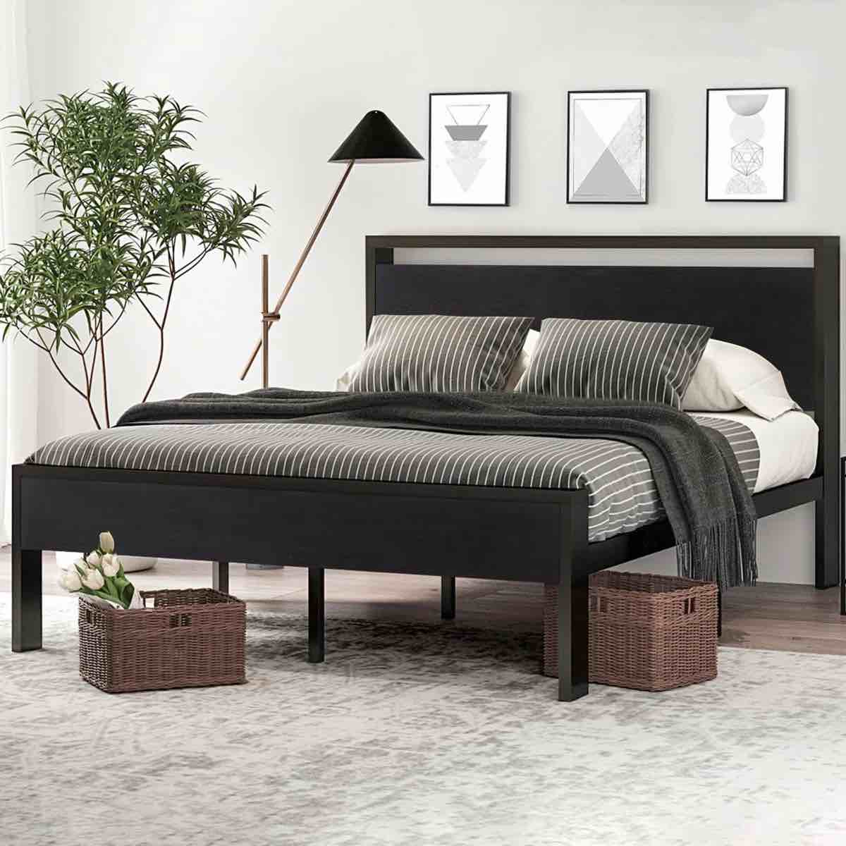 Condition photo showing New/Like New for sha cerlin 14 inch full size metal platform bed frame