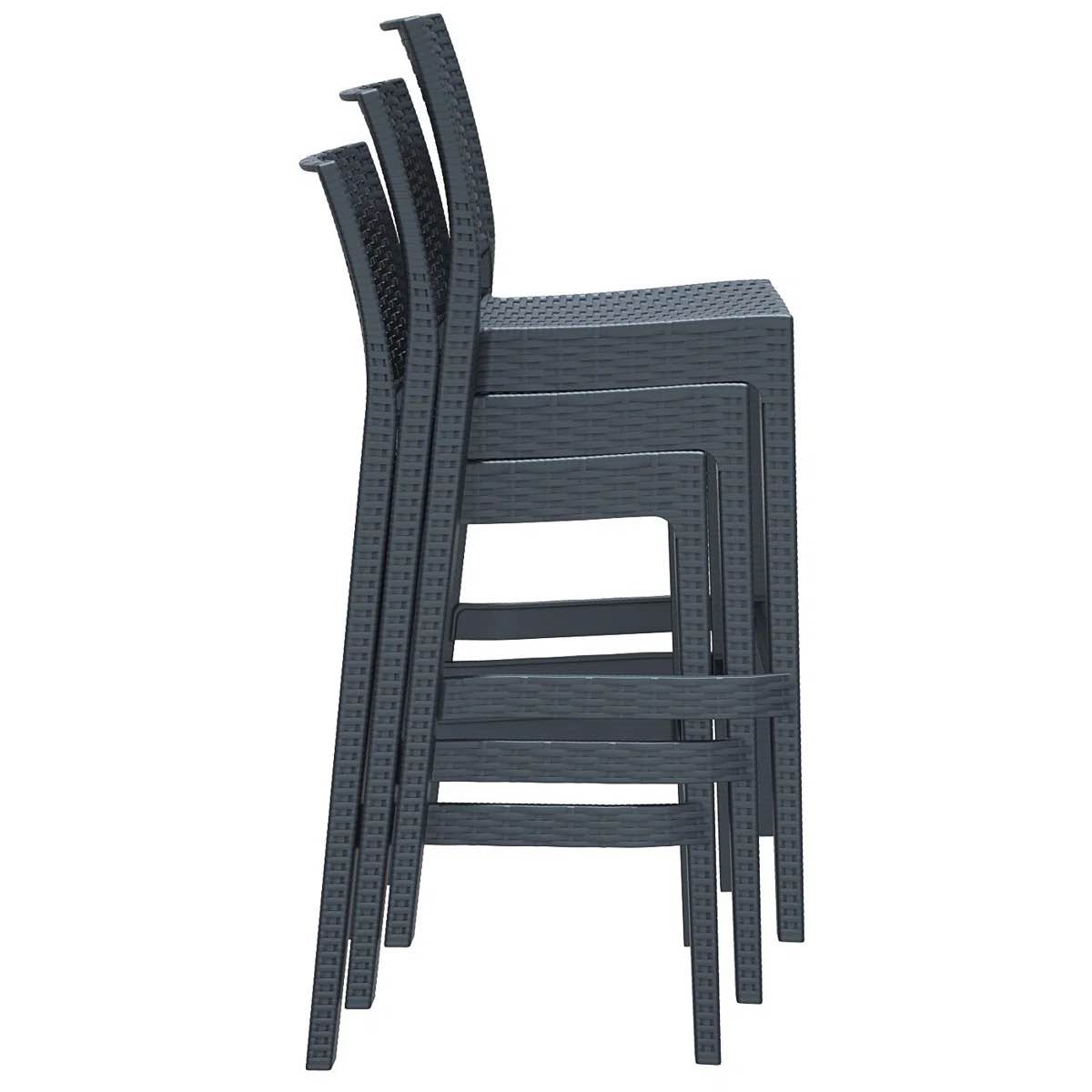 Condition photo showing New/Like New for mercury row mcgruder outdoor stacking bar stool (set of 4)