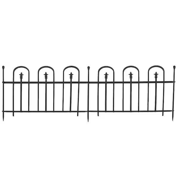 Condition photo showing New/Like New for strasbourg 30.50 in. steel garden fence with posts - (set of 2)