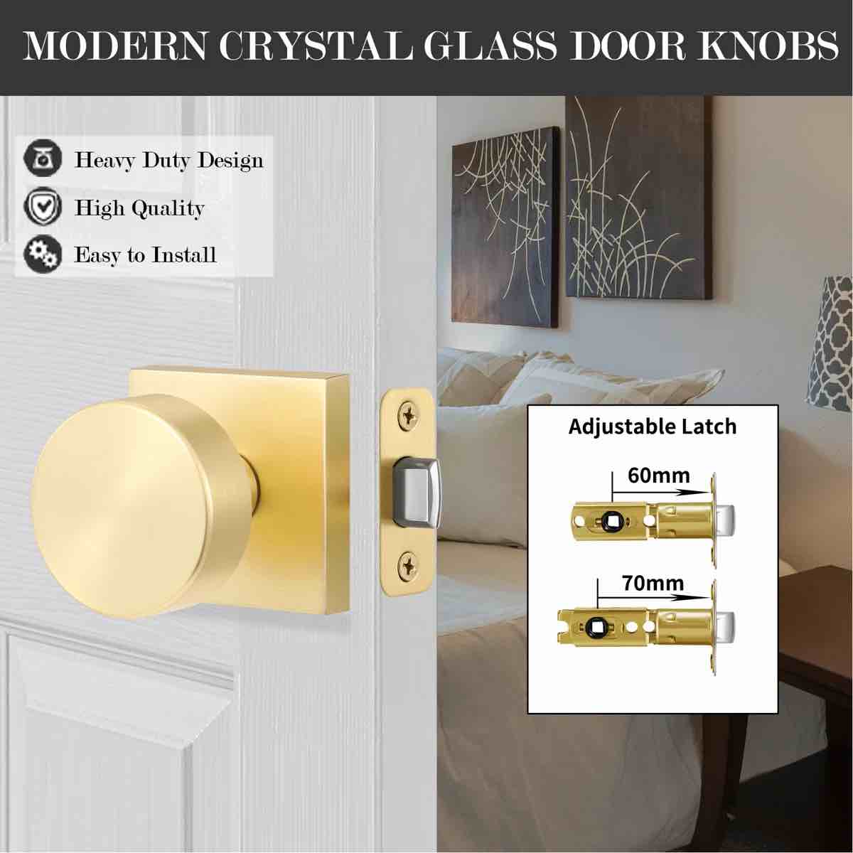 Condition photo showing New/Like New for modern grace series passage door knobs