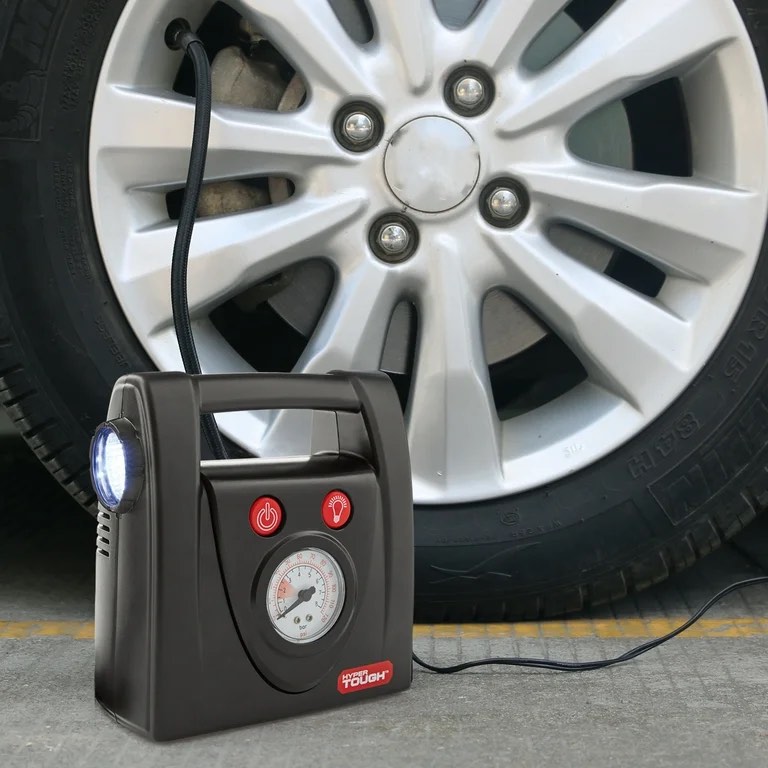 hyper tough dc12v standard tire inflator & tire pump