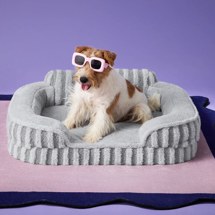 Condition photo showing New/Like New for lesure cozy orthopedic waterproof dog beds with sides, high back egg-crate foam pet sofa with non-slip bottom and washable removable cover