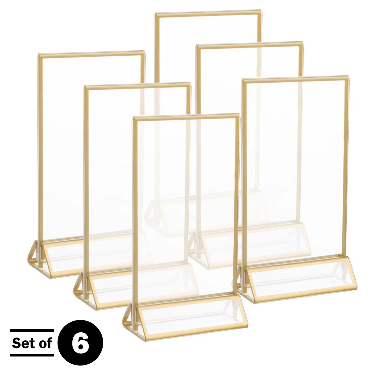 Condition photo showing New/Like New for kyaan gold metal picture frame - set of 6