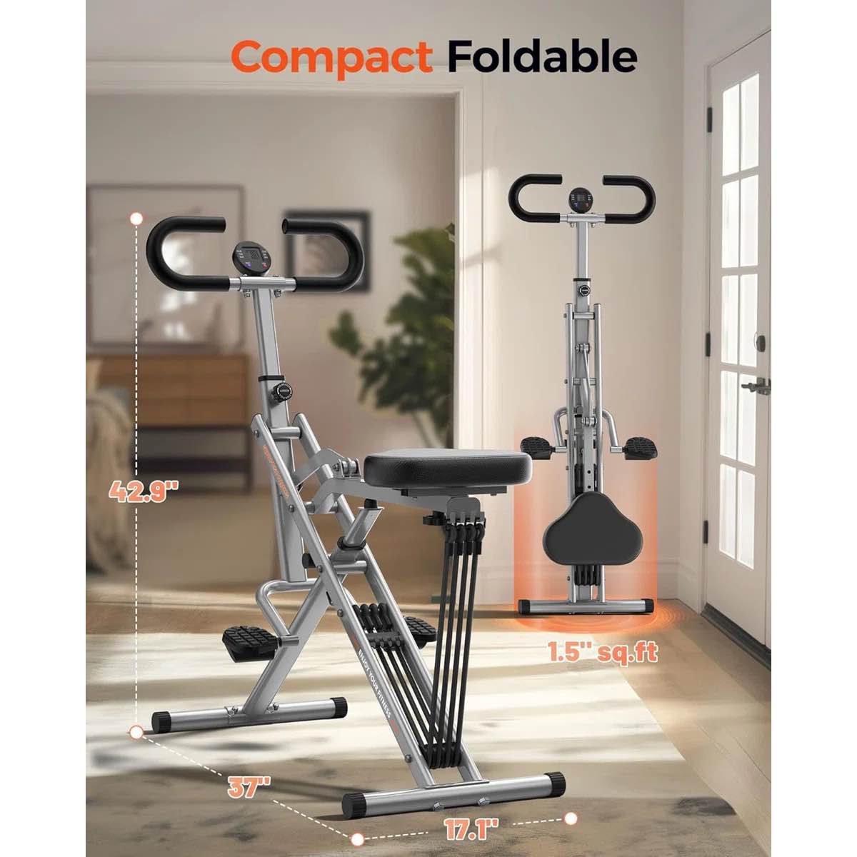 Condition photo showing New/Like New for fed fitness sportsroyals foldable squat assist machine 4 adjustable resistance full body workout